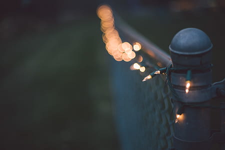 selective focus and bokeh photography of string lights thumbnail