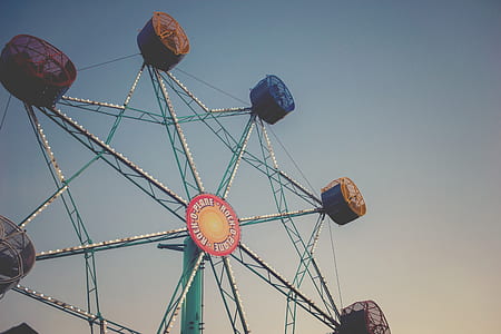 white, green, and blue ferris wheel thumbnail