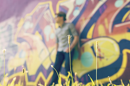 green grass in tilt shift lens photography thumbnail