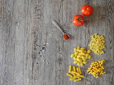 tomato fruits, slice potatoes, and powder on spoon thumbnail