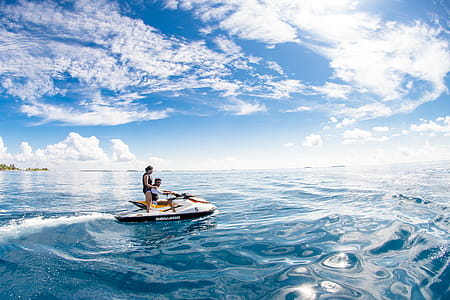 Two People Riding On Jet Ski thumbnail