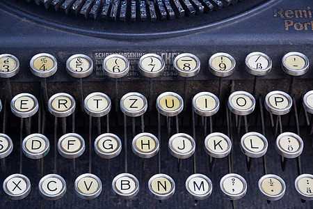 close up photo of typewriter keyboard thumbnail