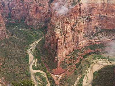 aerial photography of cliff thumbnail