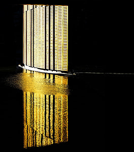 Golden, reflection, water, architecture thumbnail