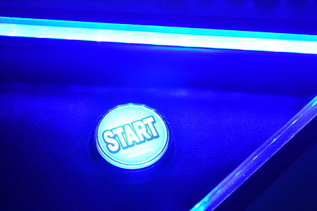 blue and gray lighted start button thumbnail