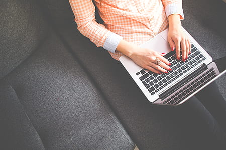 MacBook Pro on person's lap thumbnail