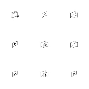 Conversation svg vector icon sets