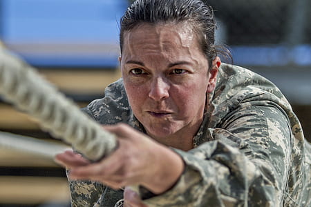 woman holding gray rope thumbnail