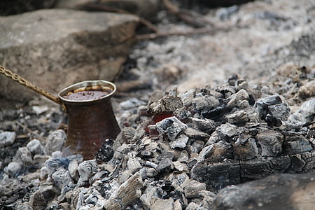 brown coffee pot on charcoal thumbnail