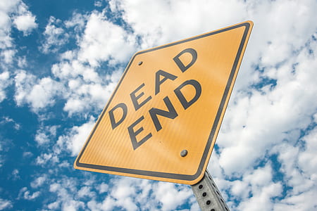 yellow and black Dead End road signage thumbnail