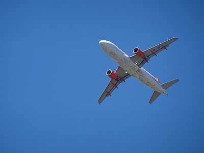 passenger airplane soaring in the sky thumbnail