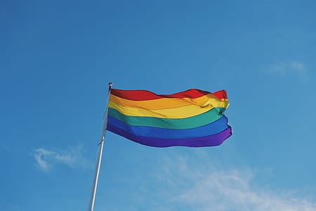 multicolored flag on the pole thumbnail