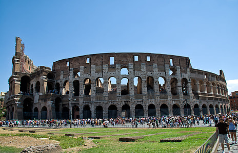 people standing near Coliseum, Greece during daytime thumbnail