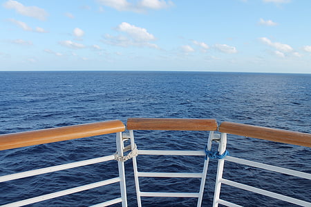 close-up photography of brown and white boat handrails thumbnail