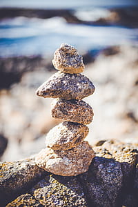 close up photography of pile of stones thumbnail