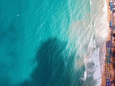 aerial view photography of beach thumbnail