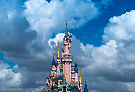 Disney Land under cloudy sky thumbnail