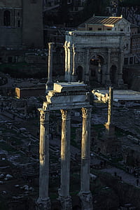 white concrete ruins during daytime thumbnail
