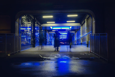 photo of person with clown at the hallway during night thumbnail