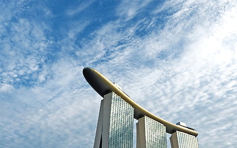 glass curtain high-rise building under cloudy sky during daytime thumbnail