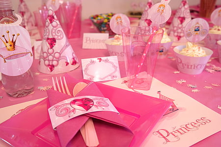 pink-themed birthday decors on table thumbnail