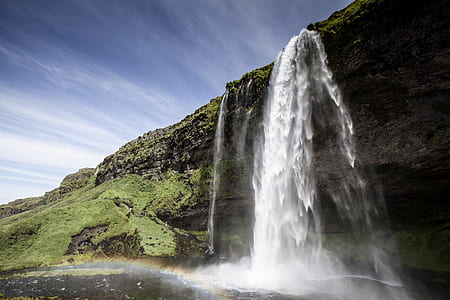 timelapse photography of waterfalls thumbnail