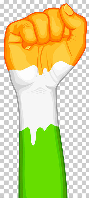 Indian Independence Day Republic Day January 26 , India Fist Transparent , orange, white, and green right fist poster PNG clipart