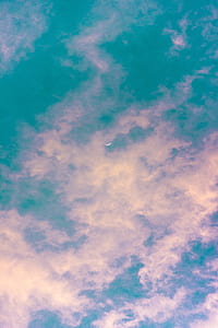 man's eye view of white clouds thumbnail