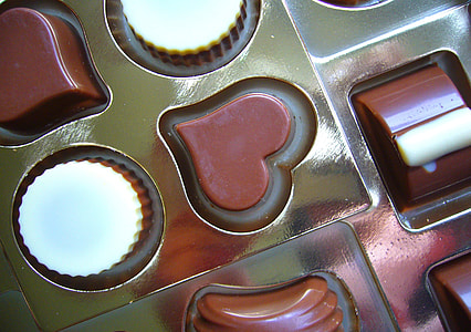 close up photo of assorted shaped chocolates thumbnail