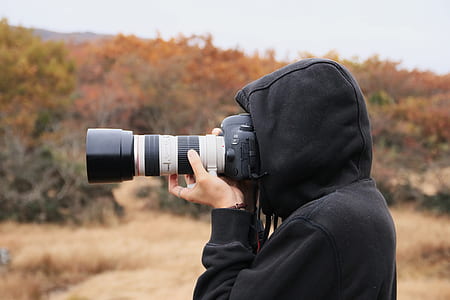 person capturing photo using camera thumbnail