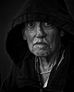 man wearing black zip hoodie thumbnail