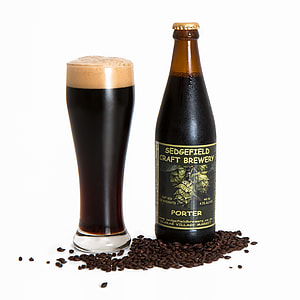 Sedgefield Craft Brewery bottle with pilsner glass thumbnail