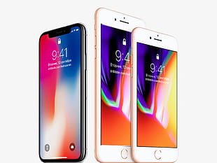 iPhone 8 and iPhone X Mockup psd file