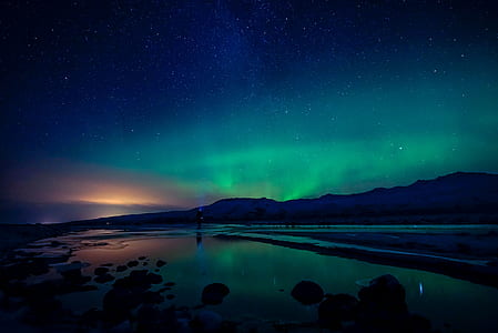 aurora borealis on sky thumbnail