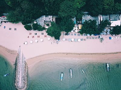 aerial photography of boats on body of water thumbnail