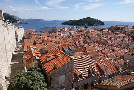 city near body of water during daytime thumbnail