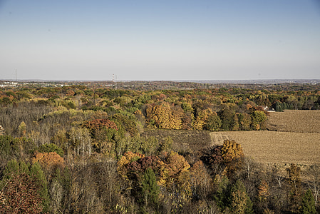 Fall trees and Foliage and landscape at Pike Lake State Park, Wisconsin thumbnail