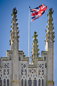 grey concrete building with Union Jack flag thumbnail