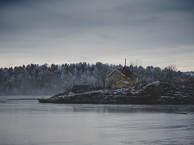 brown house near body of water thumbnail