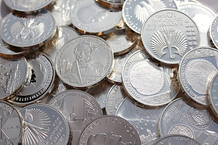 round silver-colored coin lot thumbnail