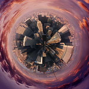city skyline painting thumbnail