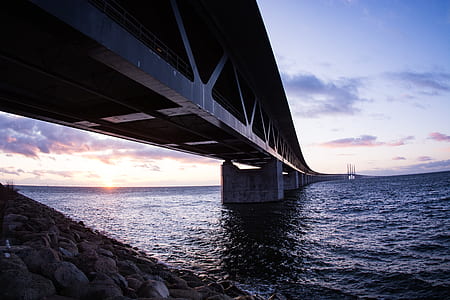 Black Bridge during Sunset thumbnail