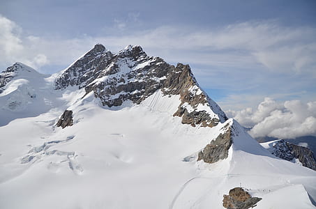 snow capped mountains at daytime thumbnail