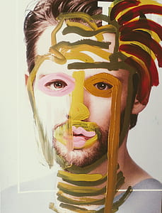 man face with white background thumbnail