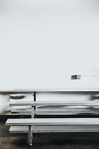 white wooden picnic table near wakk thumbnail