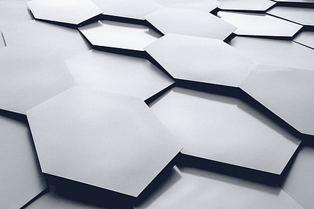 Hexagon shapes abstract thumbnail