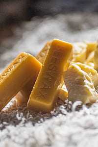 shallow focus photography of yellow soap thumbnail