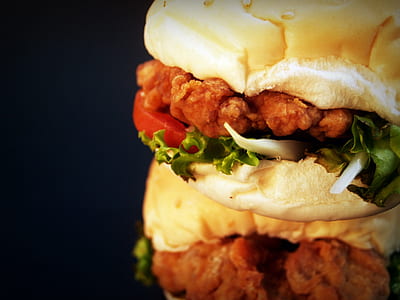 close-up photo of burger thumbnail
