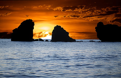 calm sea during golden hour thumbnail