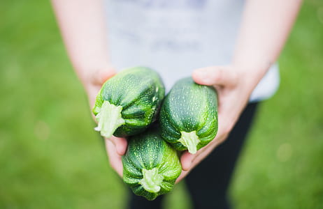 Close Up of Woman Holding Vegetables thumbnail